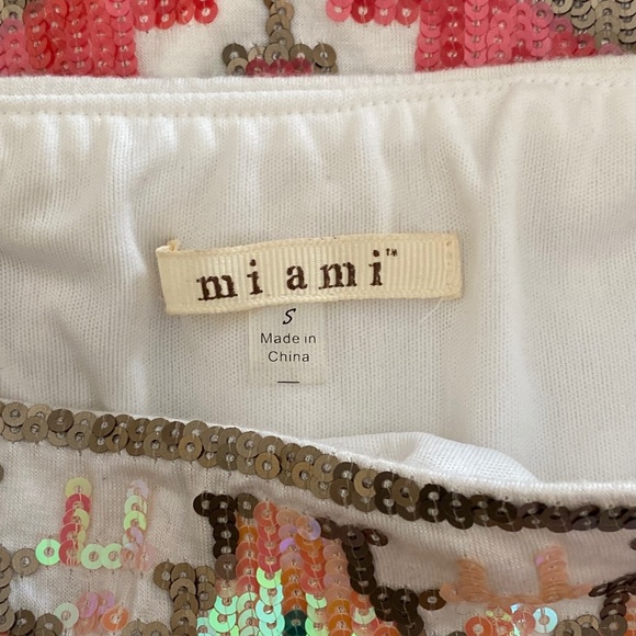 Miami Sequin mini skirt-Aztec pattern- Sz S - Picture 5 of 7